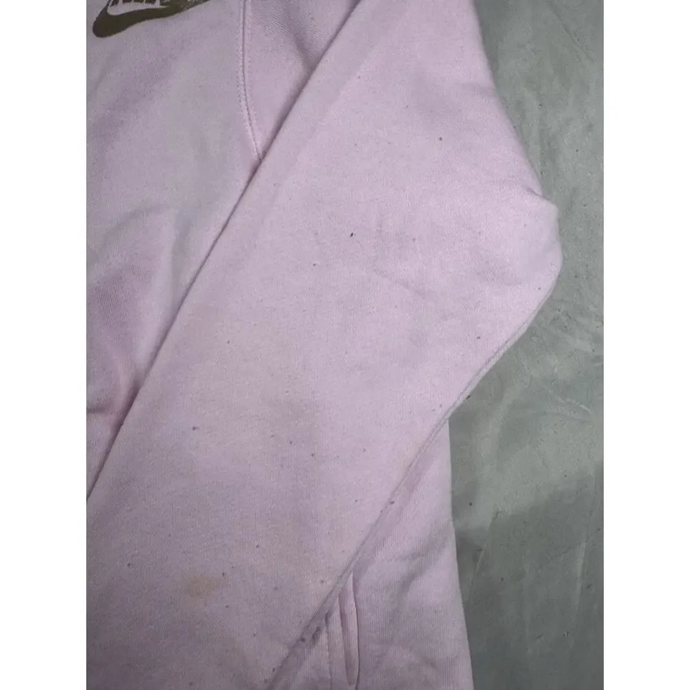 Nike Girls Full Zip Hoodie Large Pink Sweatshirt